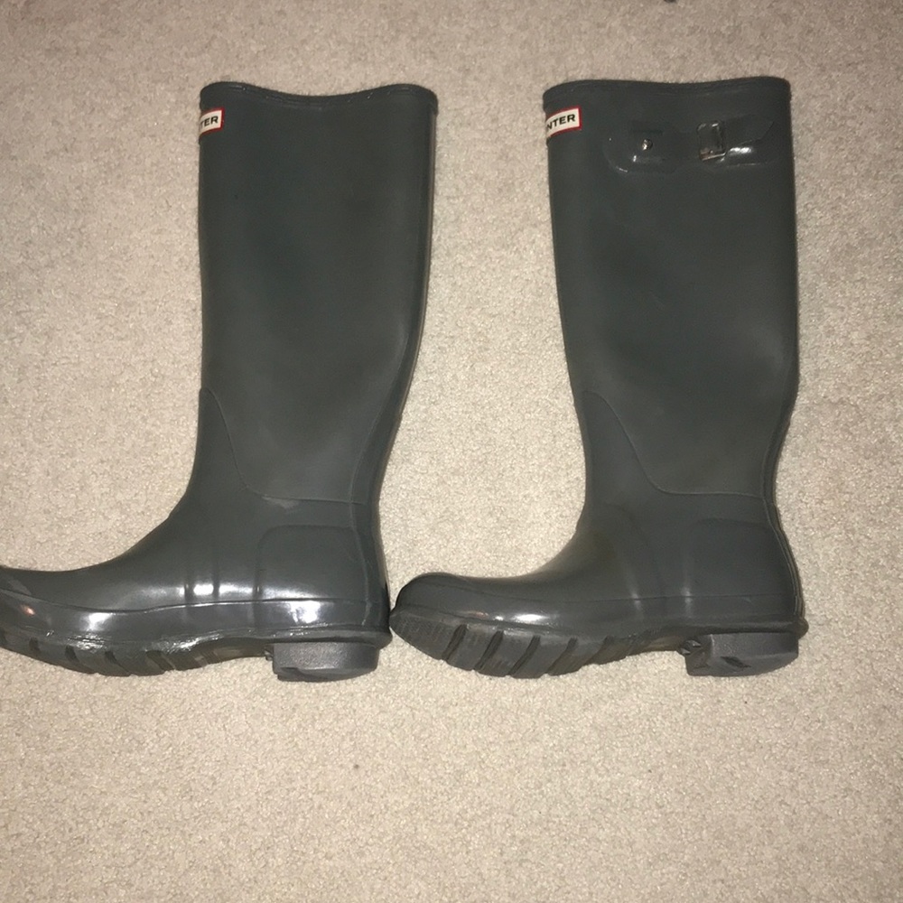 Authentic Tall Hunter Boots Gray